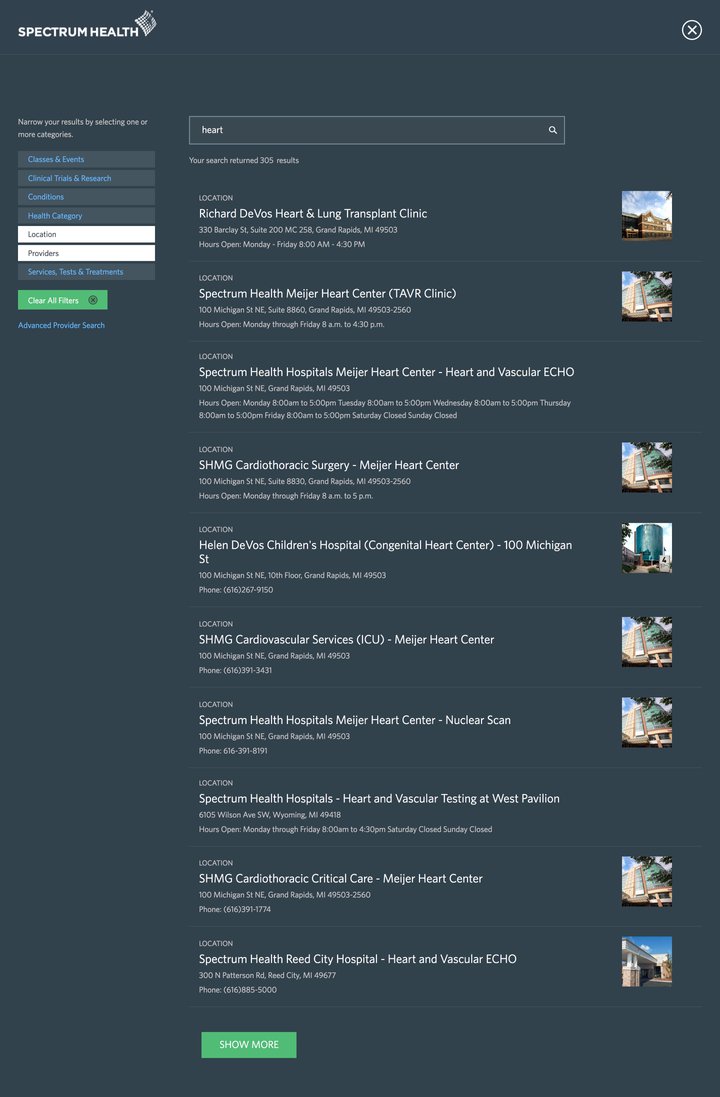 Search application