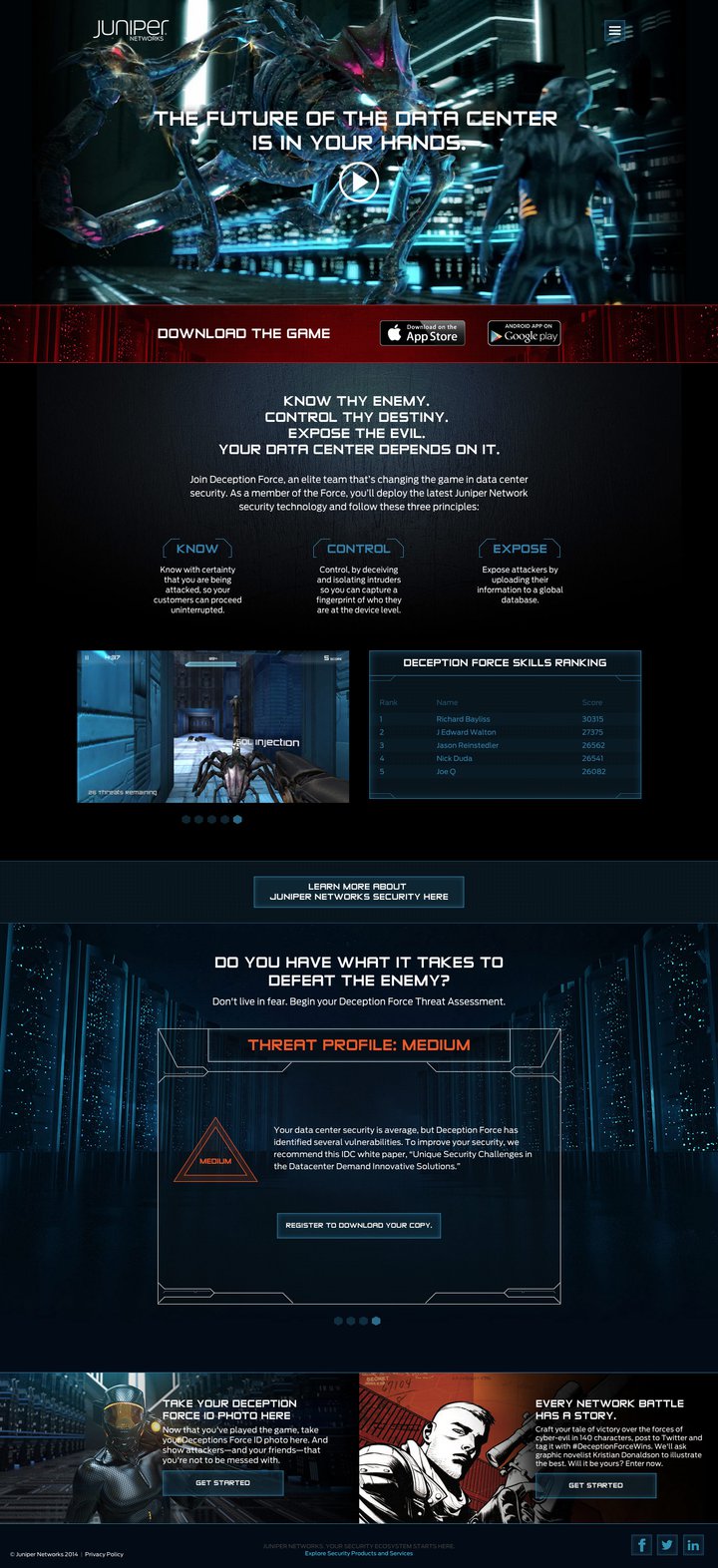 Landing page